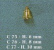 * Scheepsbel C75 H. 6 mm.